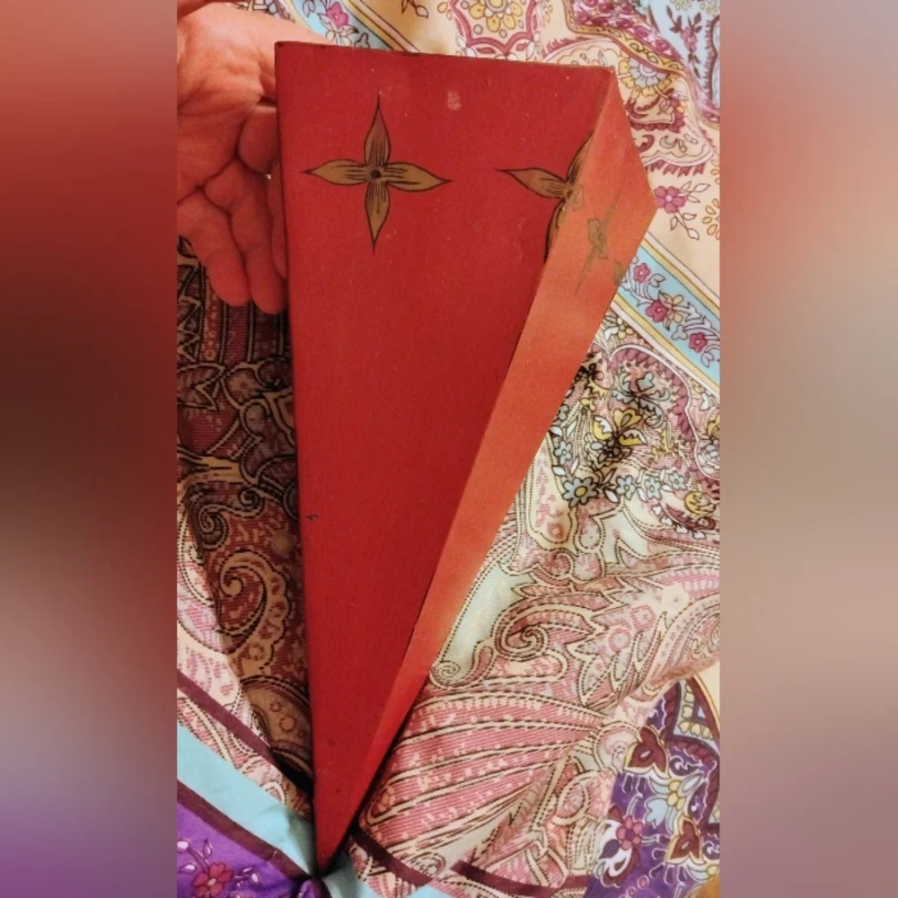 Vintage Southern Living Red Tin Wall Shelf